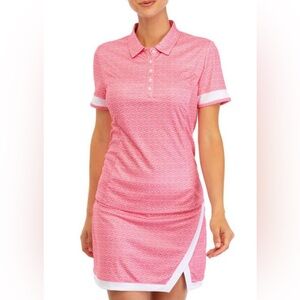 Pro Tour Pink Patterned Polo Shirt